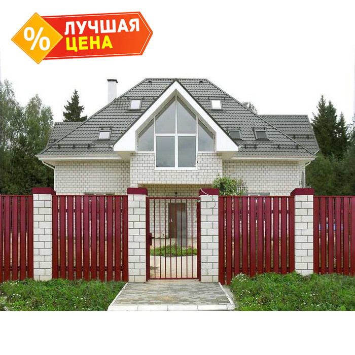 Штакетник П-образный А фигурный Grand Line 0,45 Print Premium Rowan Rowan