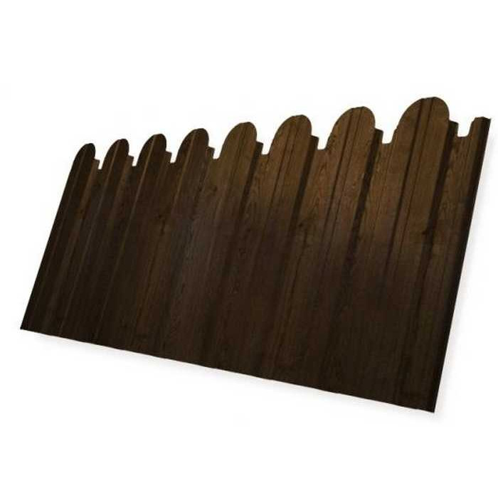 Профлист Grand Line фигурный С10А Print Premium 0.4 мм Antique Wood - фото №1